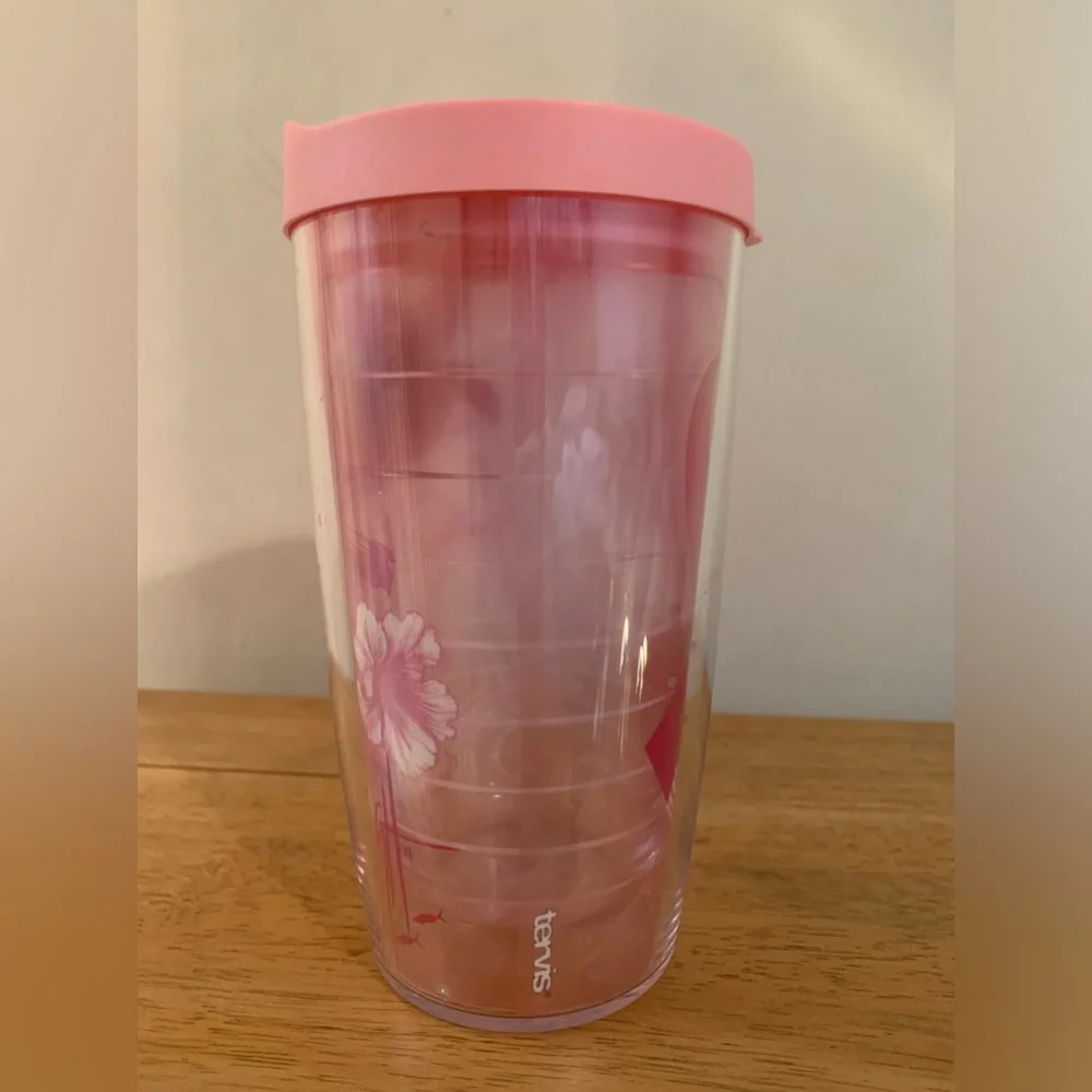 Tervis Tumbler Guy Harvey Pink Ribbon Breast Cancer Awareness Wrap 16oz NEW